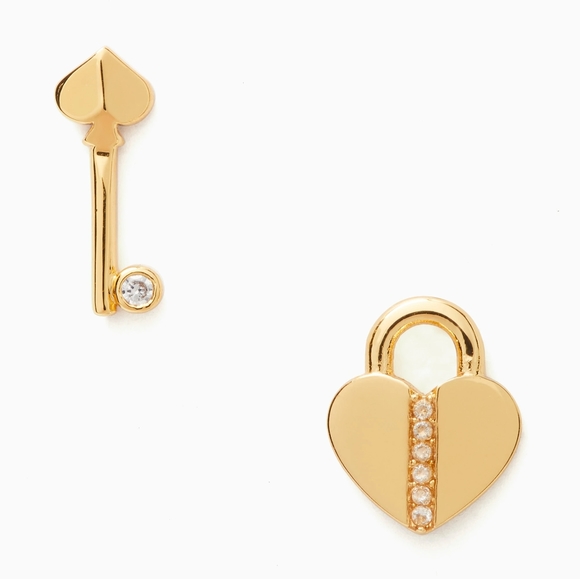 kate spade Jewelry - 🆕 Kate Spade Lock & Spade Pave Lock Earrings